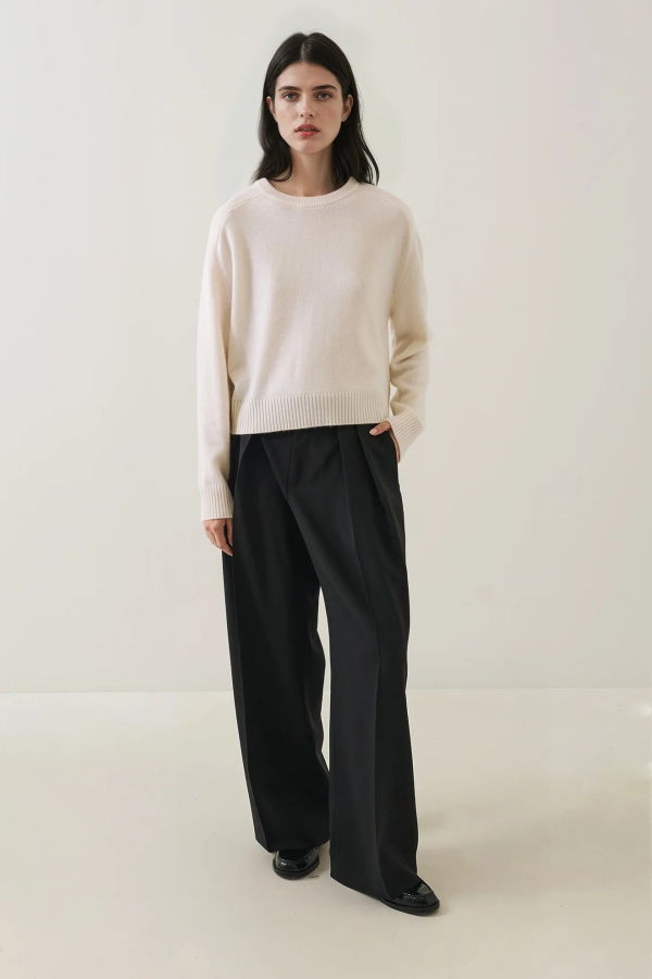 Patrick Assaraf Cashmere Raglan Crew Neck Sweater