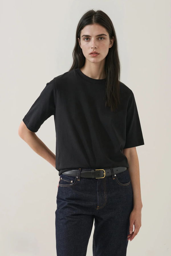 Patrick Assaraf Organic Cotton Relaxed Crew T-Shirt