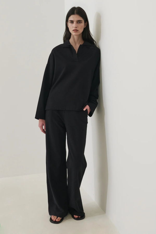 Patrick Assaraf Pima Cotton French Terry Relaxed Pant