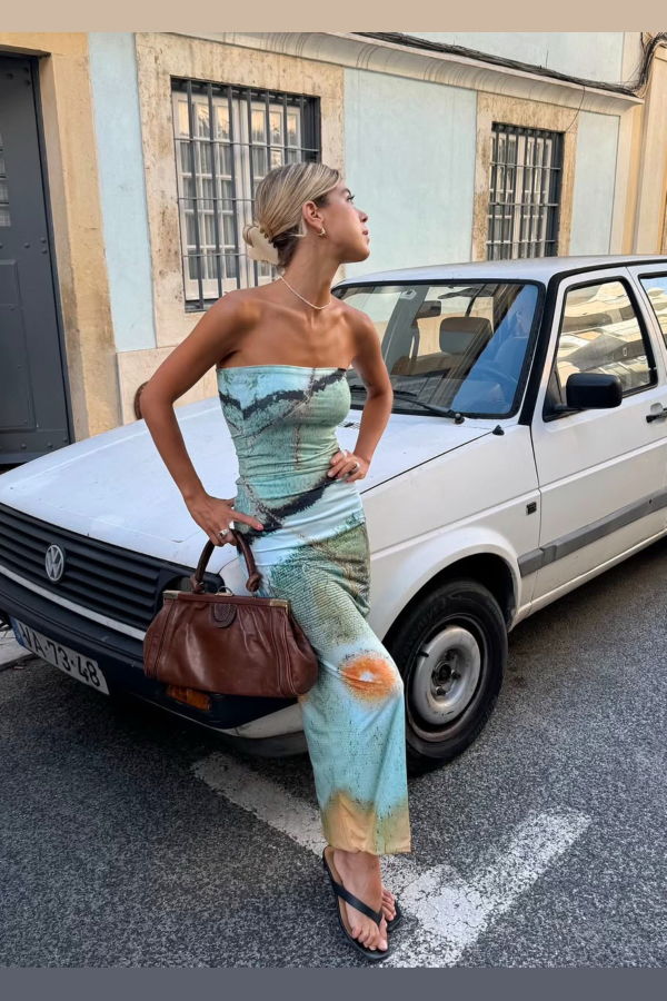 Feners Tu X Mi Reversible Skirt Marbre Print