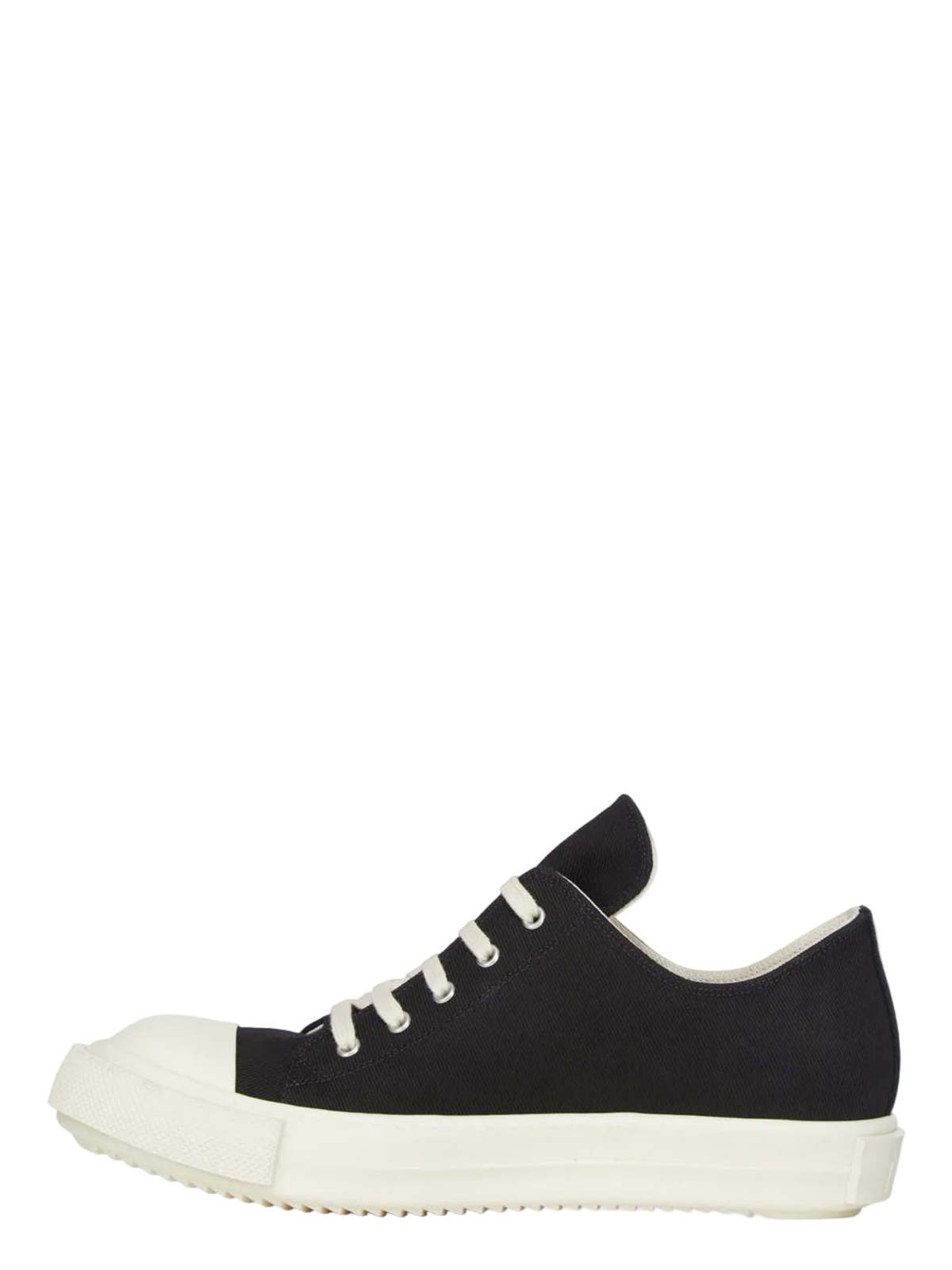 DRKSHDW by Rick Owens Extreme Low Sneakers - Black/Milk - Image 3 of 6