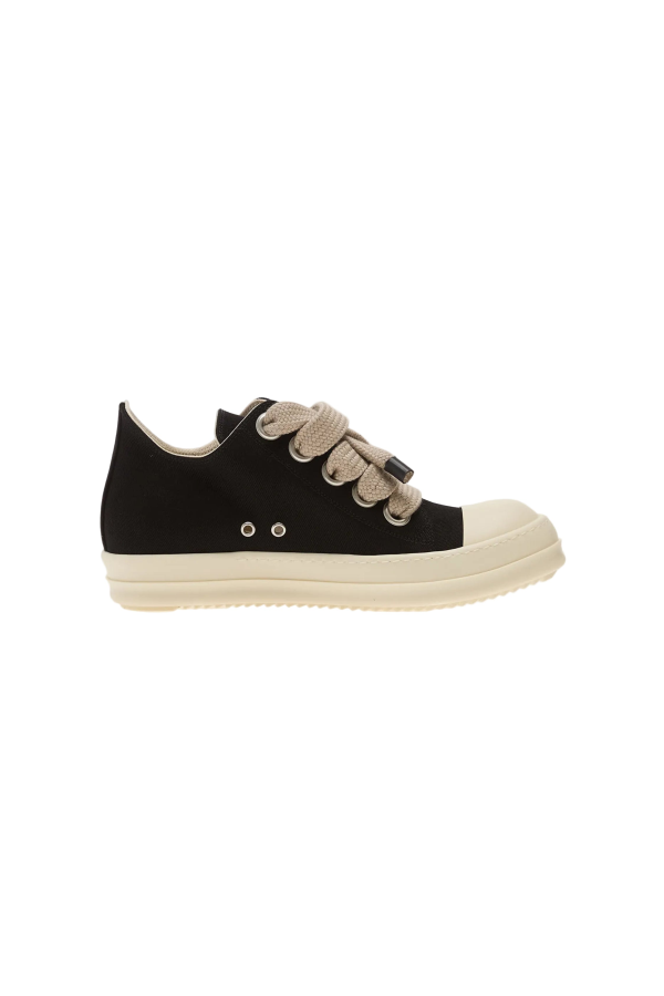 DRKSHDW by Rick Owens Jumbolace Low Sneakers - Black/Milk