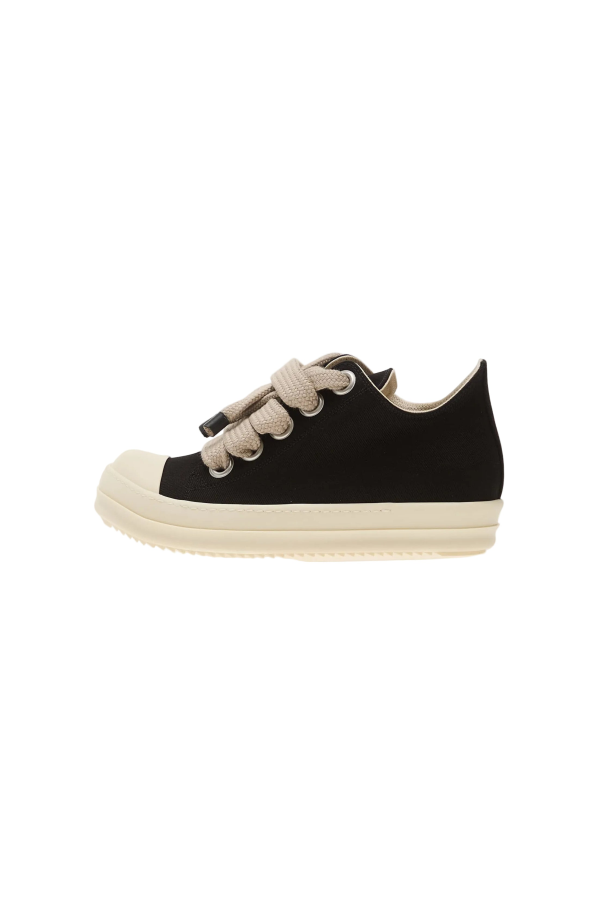 DRKSHDW by Rick Owens Jumbolace Low Sneakers - Black/Milk