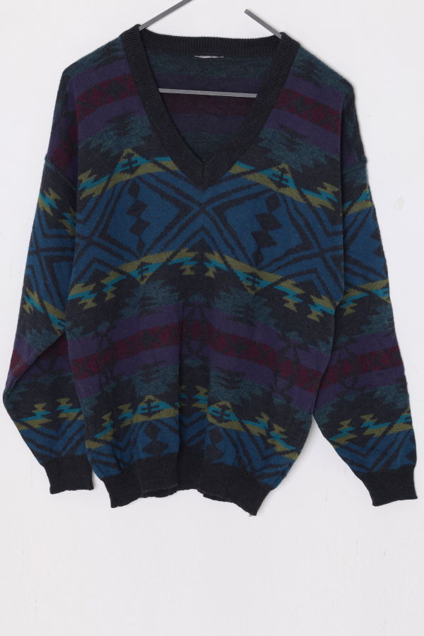 (Unattributed) 1980s–1990s, Made in Italy, wool-blend jacquard