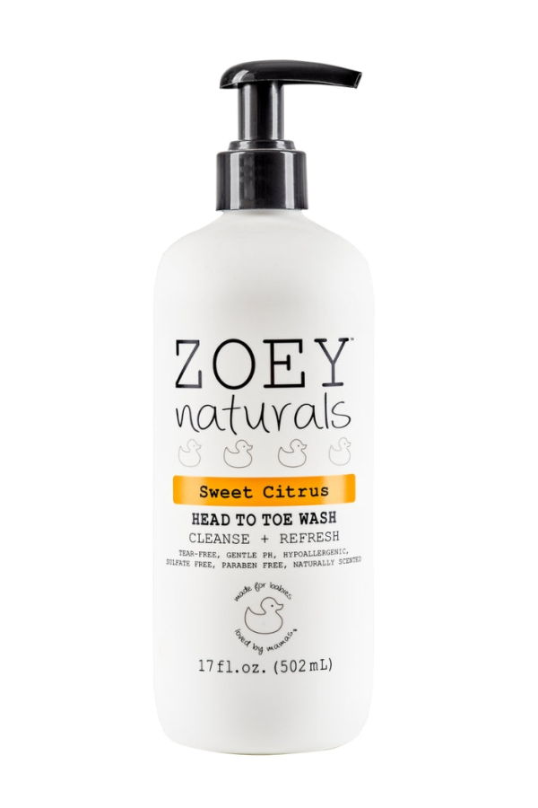 Kids Zoey Naturals Sweet Citrus Head To Toe Wash