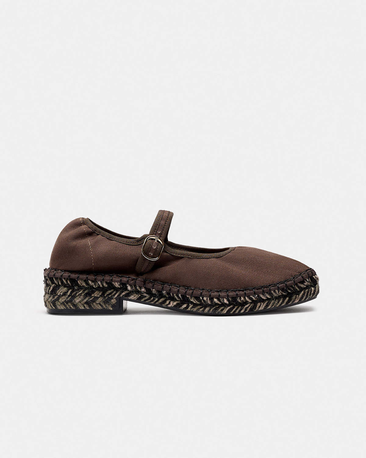 Naguisa Laxe Bicolor Mary Jane Espadrilles - Dark Brown - Image 4 of 8