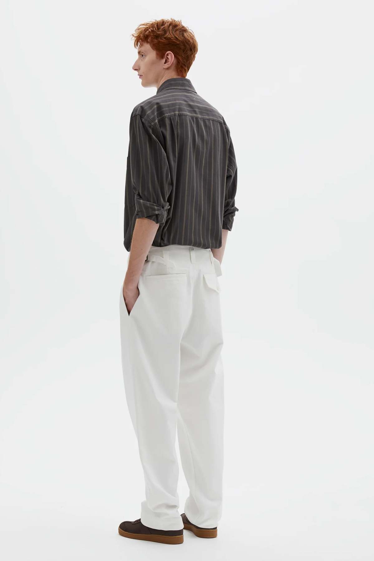 Margaret Howell Naval Trousers Soft Cotton Drill - Image 3 of 5