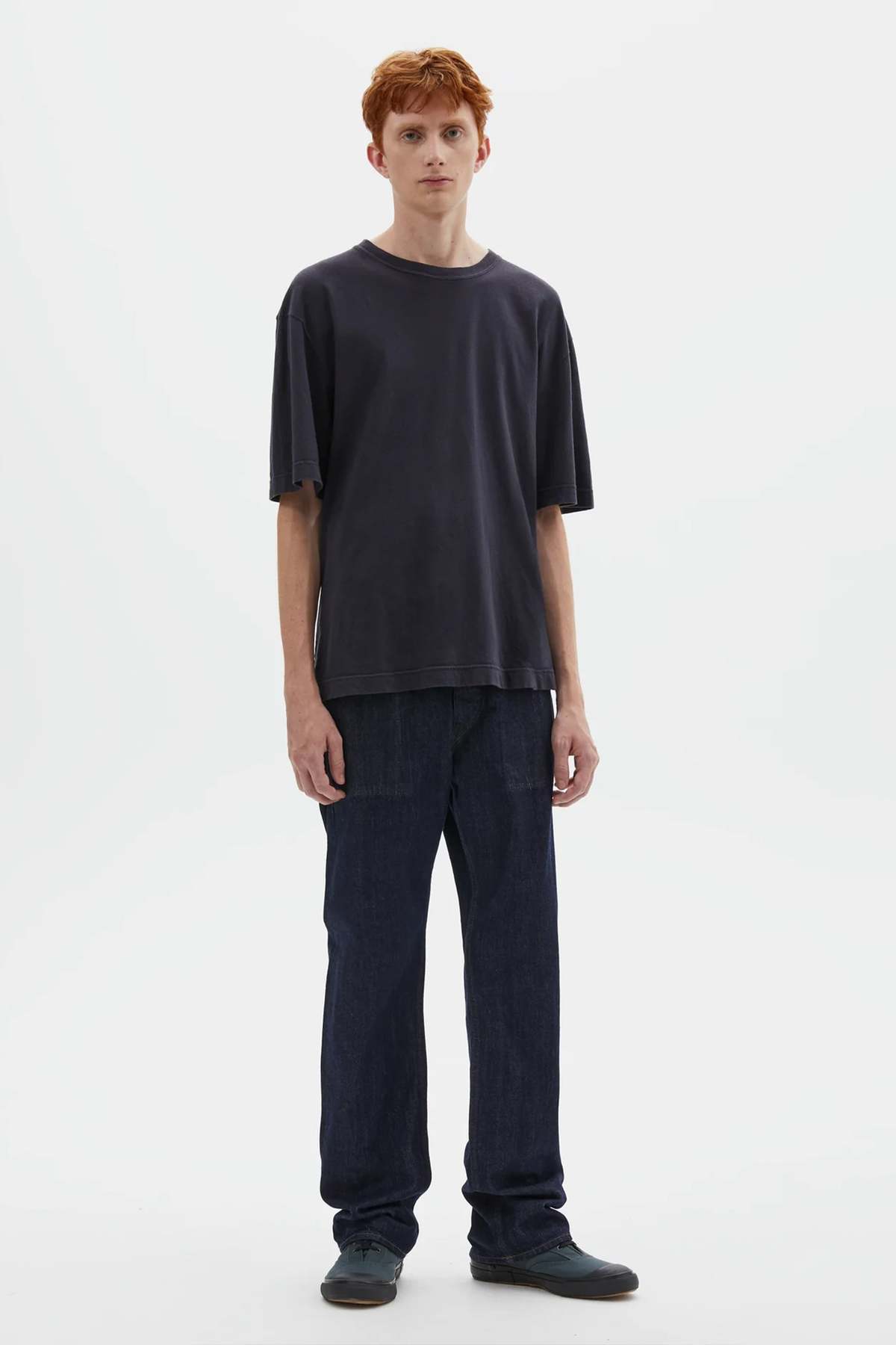 Margaret Howell Simple T-Shirt Organic Cotton Linen Jersey - Image 3 of 6