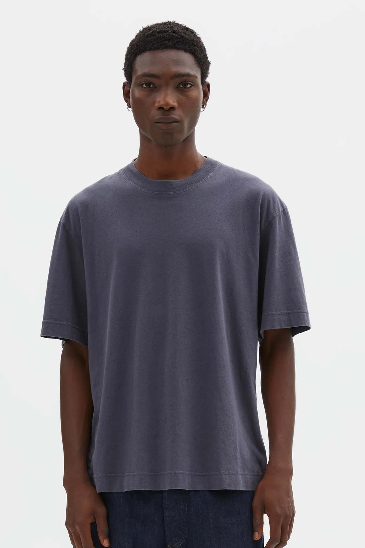 Margaret Howell Simple T-Shirt Organic Cotton Linen Jersey - Image 1 of 6