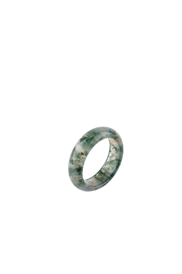 seree Green jade stone ring - Green