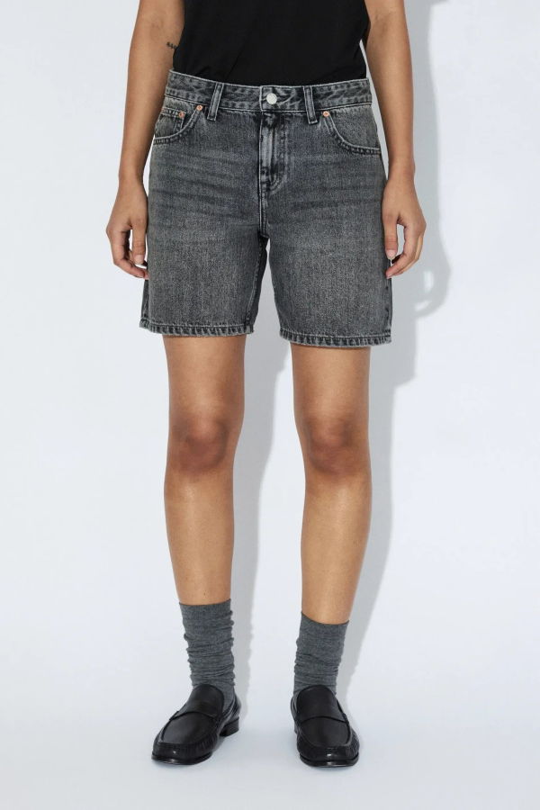 Dr Denim Short Hill P26 Jeans - Mid Grey Used