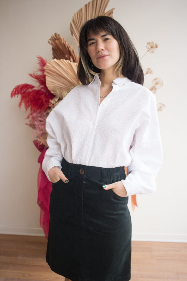 Connally Goods Kipling Corduroy Skirt - Dark Spruce