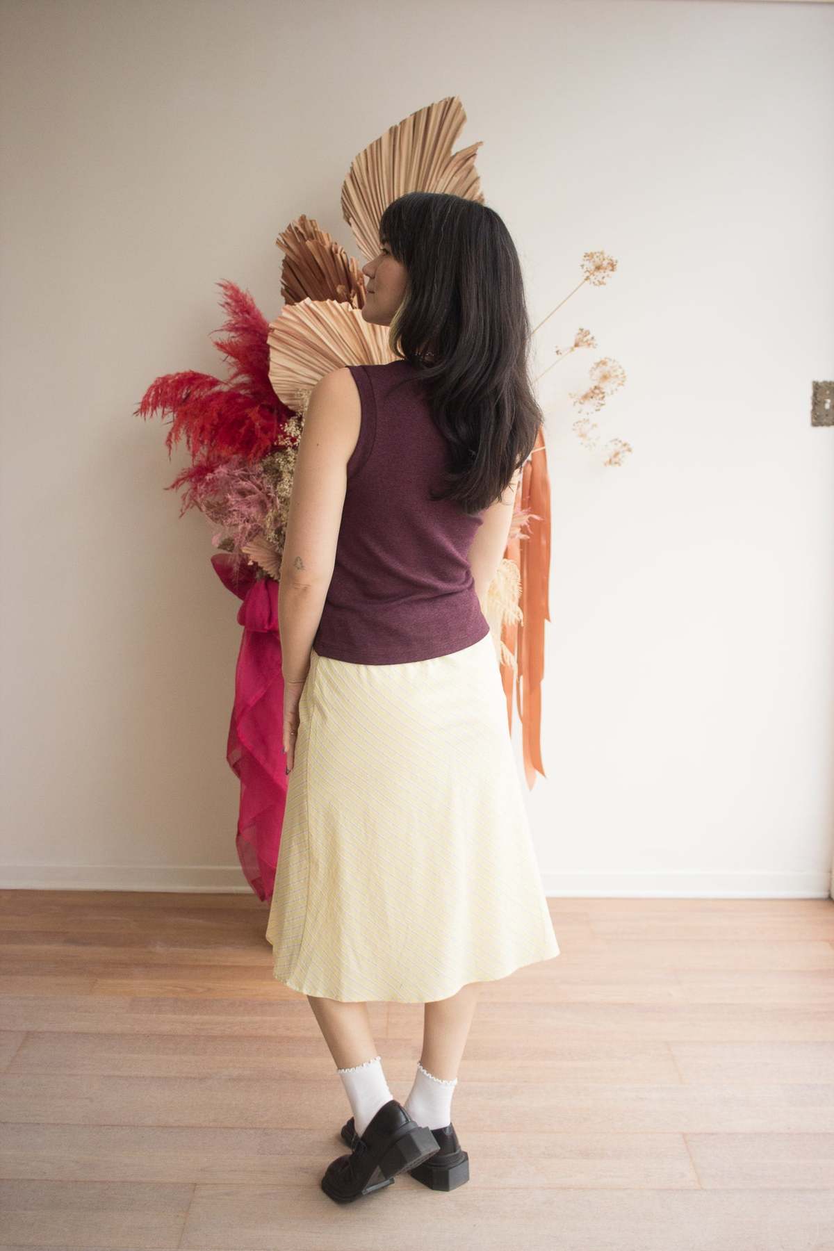 DorsaLi Coastline Bias Skirt - Image 2 of 9