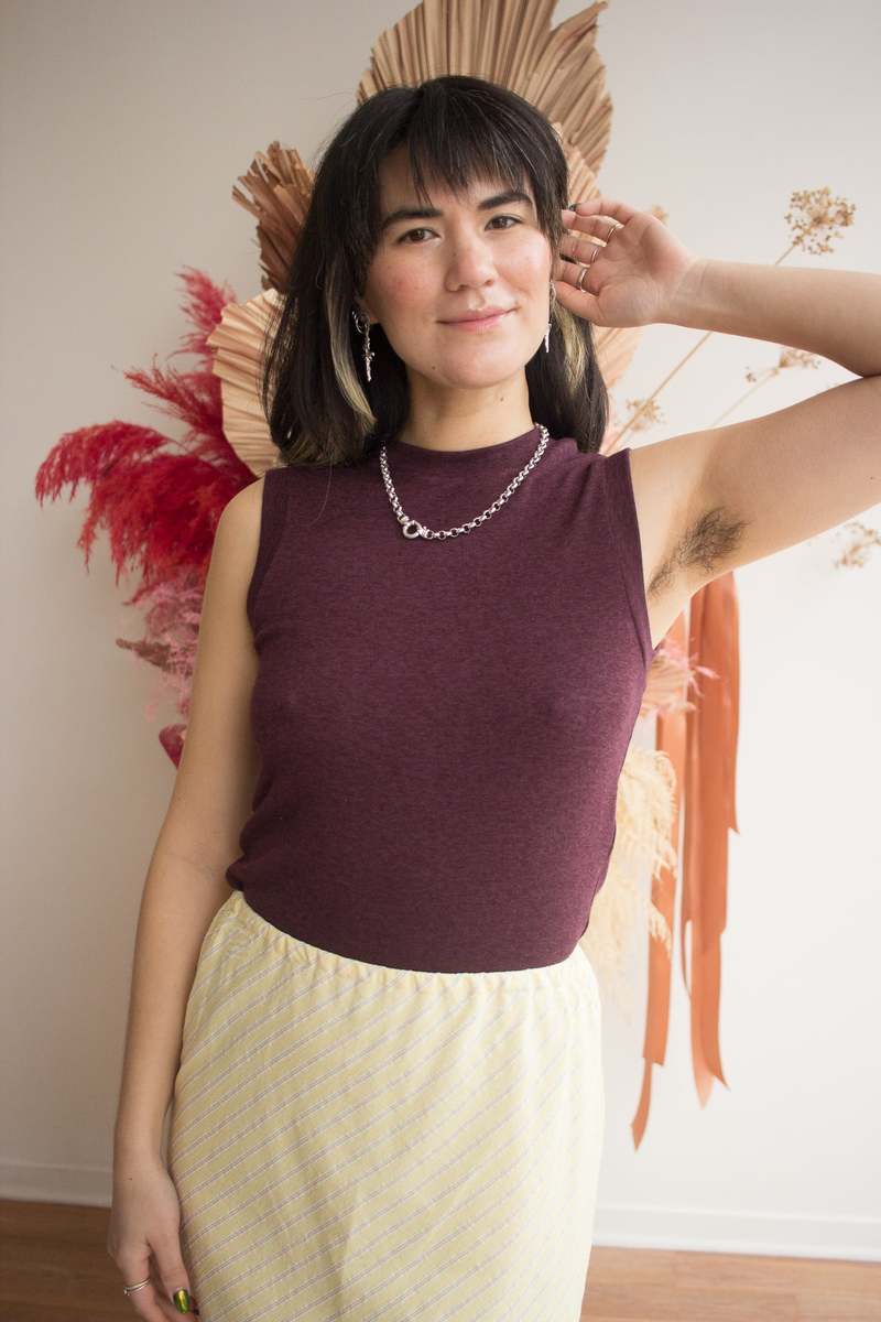 DorsaLi Coastline Bias Skirt