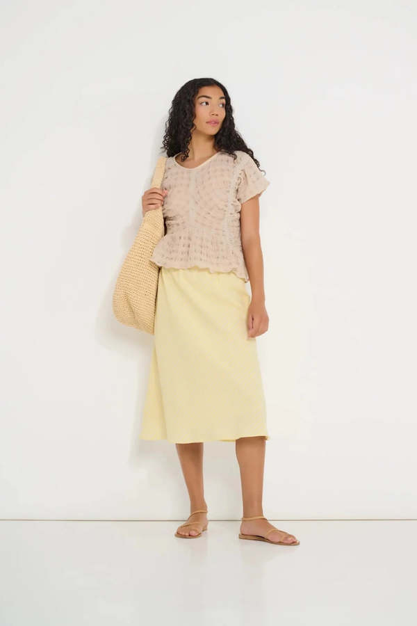 DorsaLi Coastline Bias Skirt