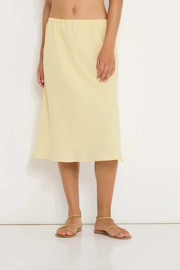 DorsaLi Coastline Bias Skirt