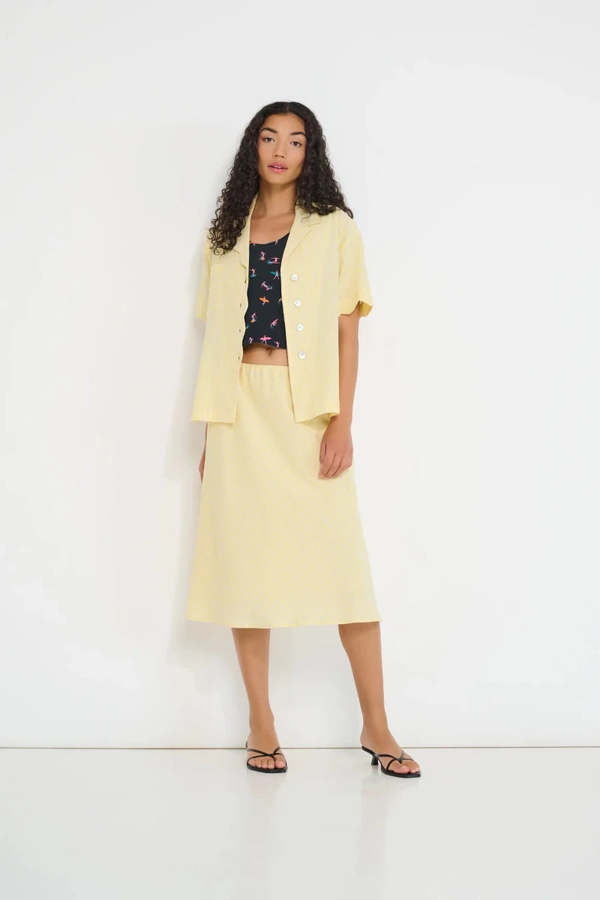 DorsaLi Coastline Bias Skirt