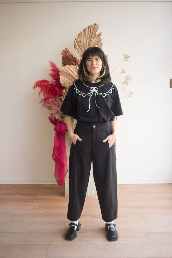 MERCEDES MORIN Barrel Pants - Black