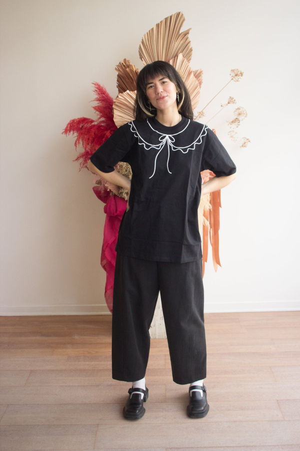 MERCEDES MORIN Barrel Pants - Black