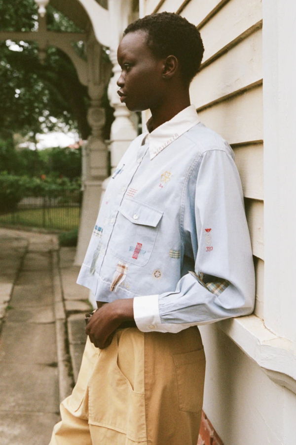 Sea NY Claira Embroidered Button Down Shirt