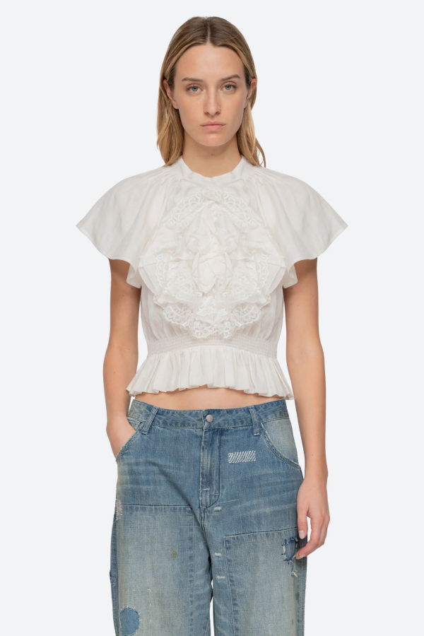 Sea NY Holden Flower Flutter Top
