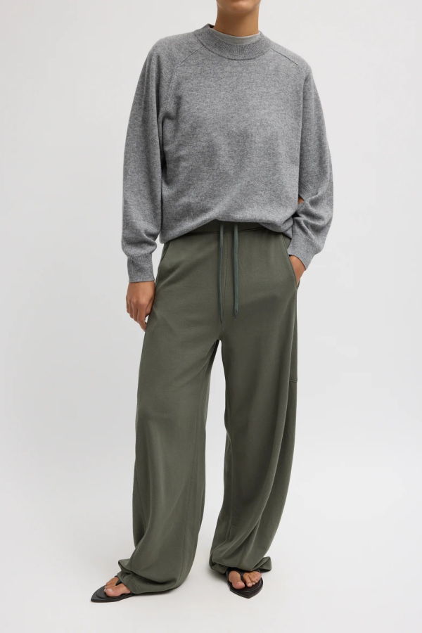Tibi Light Weight Sweatshirting Winslow Pant