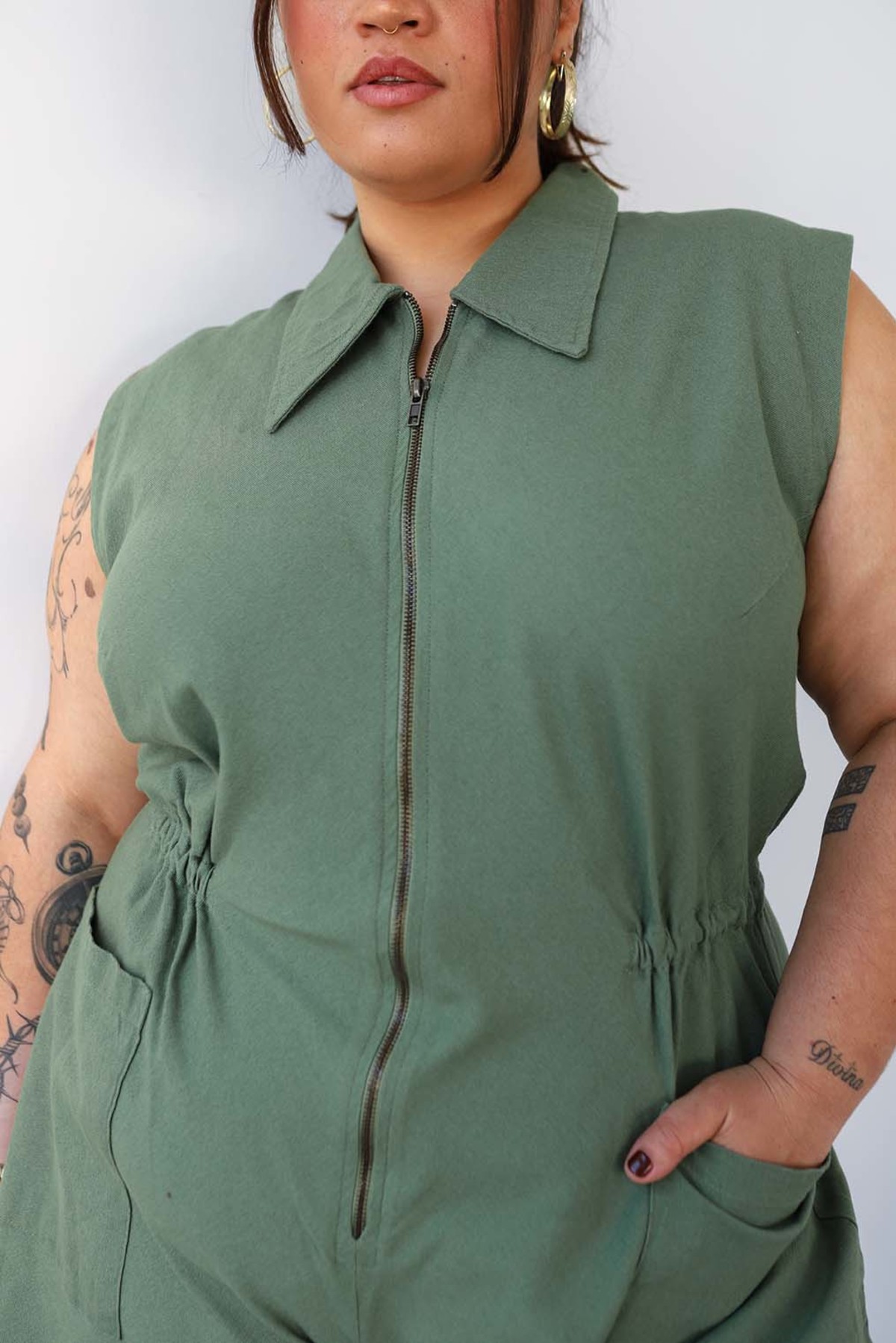 Noble Tank Suit Romper - Sea Glass - Image 2 of 6