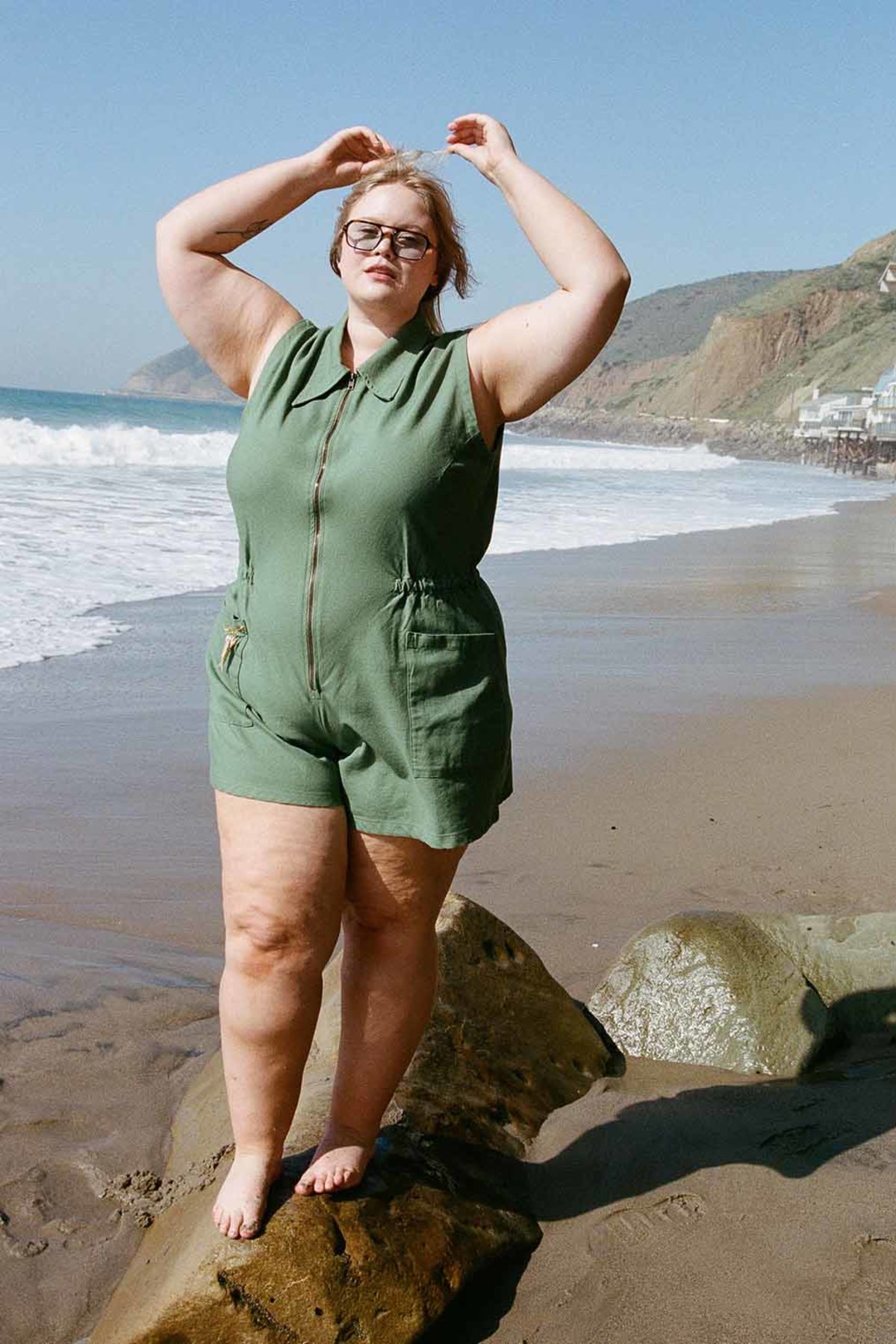 Noble Tank Suit Romper - Sea Glass - Image 5 of 6