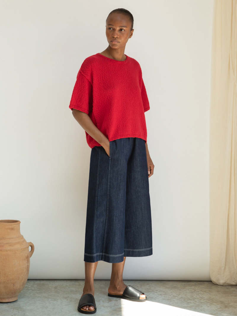 Beaumont Organic Alessia Short Sleeve Knit Sweater