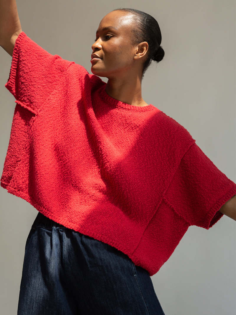 Beaumont Organic Alessia Short Sleeve Knit Sweater