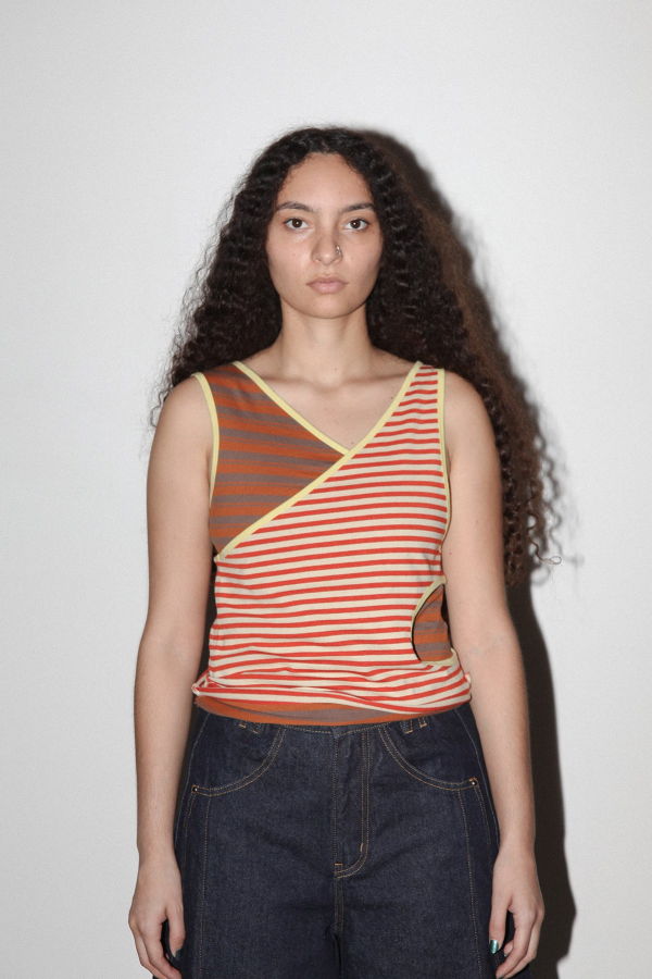 KkCo Layered Loop Tank - Mixed Stripe