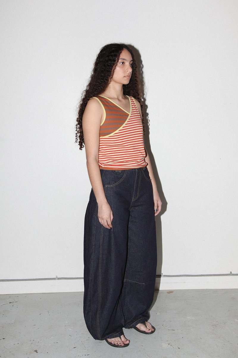 KkCo Layered Loop Tank - Mixed Stripe