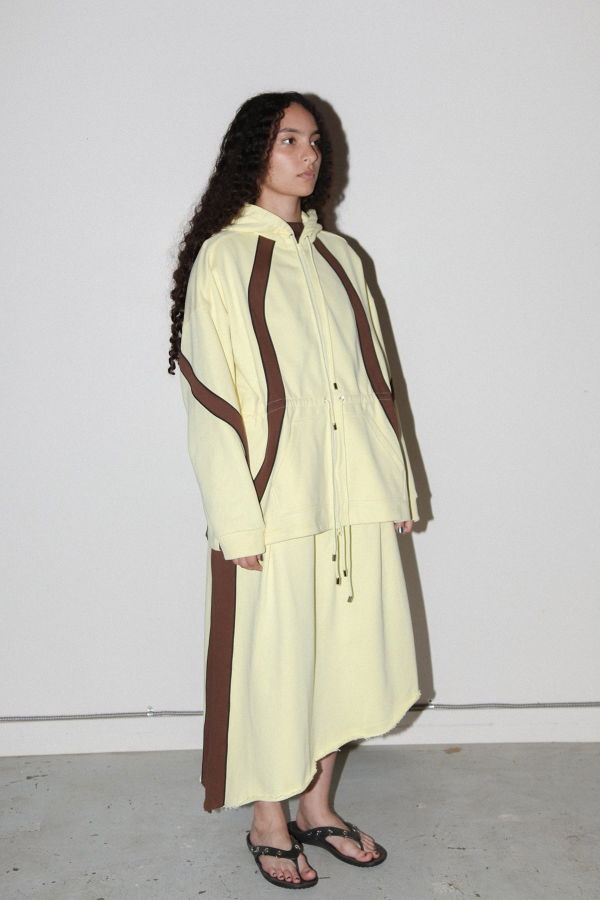 KkCo Organic Zip Hoodie - Lemon