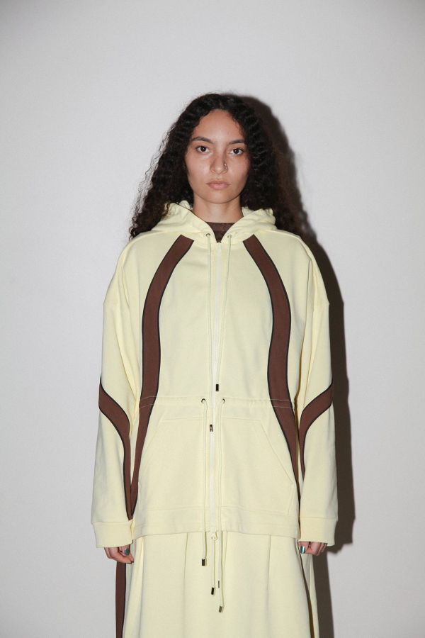 KkCo Organic Zip Hoodie - Lemon