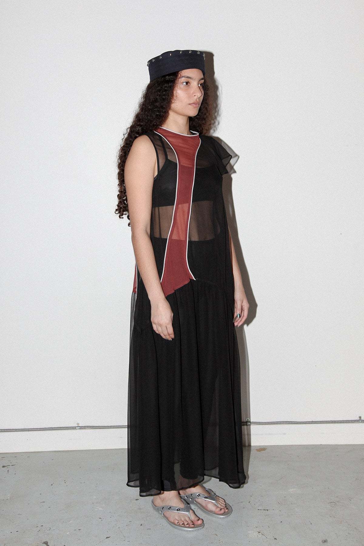 KkCo Silk Current Dress - Onyx - Image 4 of 8