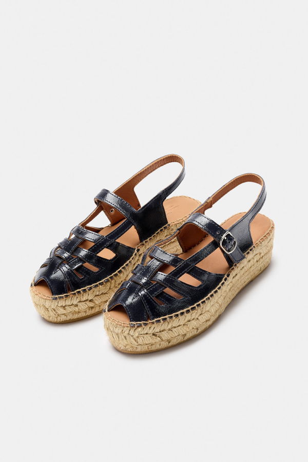 Naguisa Thalis Charol Sandals - Navy