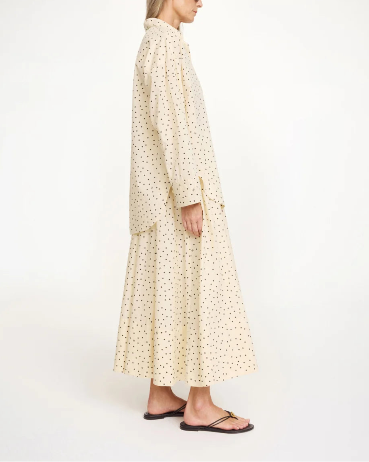 By Malene Birger Pheo Organic Cotton Skirt - Cream - Image 2 of 3