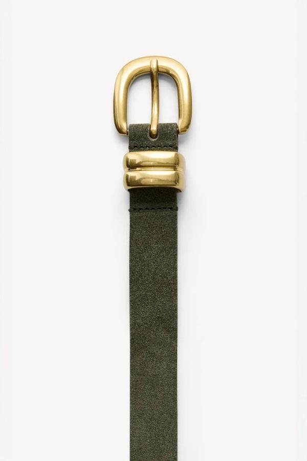 By Malene Birger Zoilo Suede Belt - Green