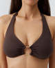 Melissa Odabash Brussels Halter Underwire Bikini Top - Chocolate - Thumbnail 1