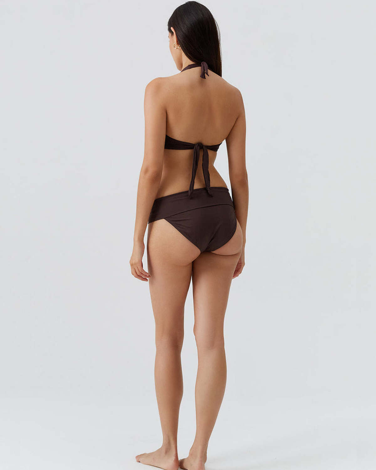 Melissa Odabash Brussels Halter Underwire Bikini Top - Chocolate - Image 3 of 4