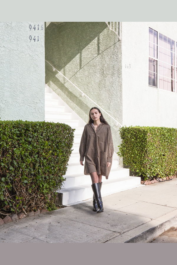 Athena Newton Cotton Smock Blouse Oversized One Size Top