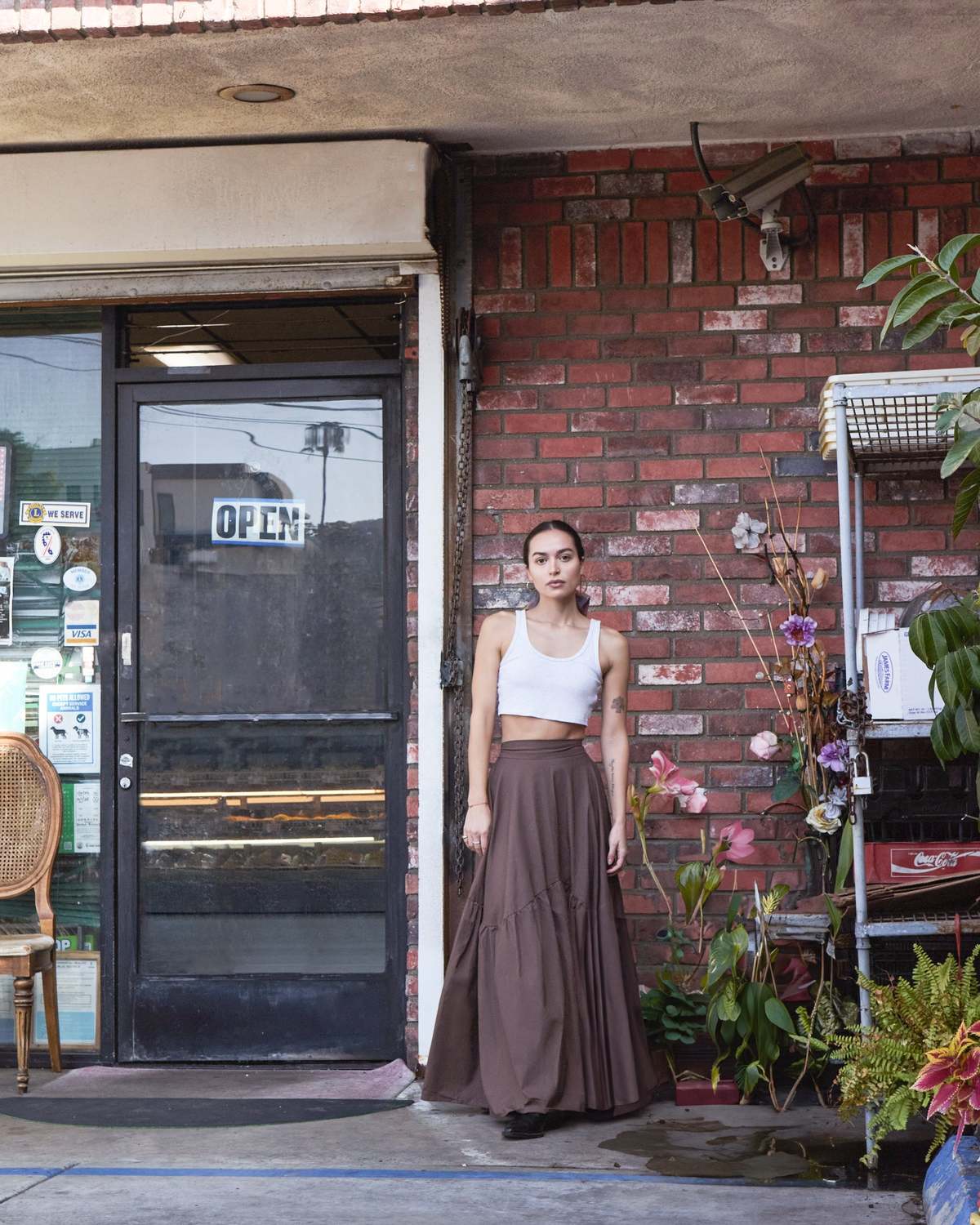 Athena Newton Cotton Tiered Maxi Skirt - Image 3 of 4