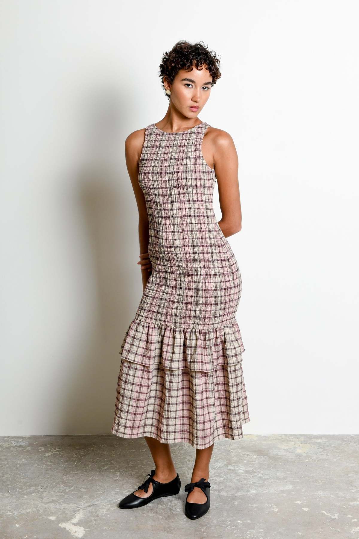 Untitled in Motion Annie Dress - Petal Plaid - Image 1 of 4