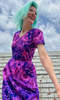 Birds of North America Fruit Dove Dress - Thumbnail 4