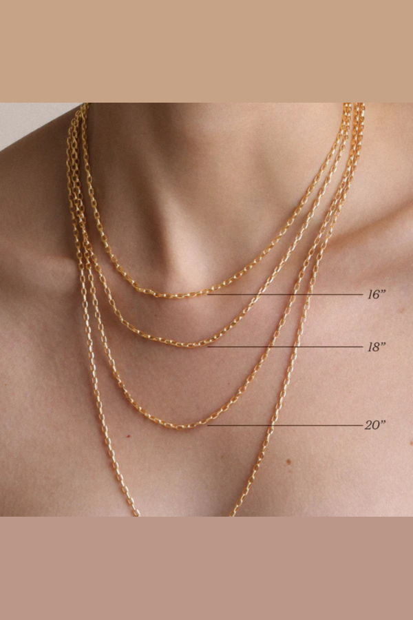 Adina Reyter 2mm Italian Chain Link Necklace - 18"