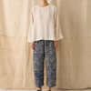 TOAST Batik Cook Check Trousers - Provencal Blue - Thumbnail 1