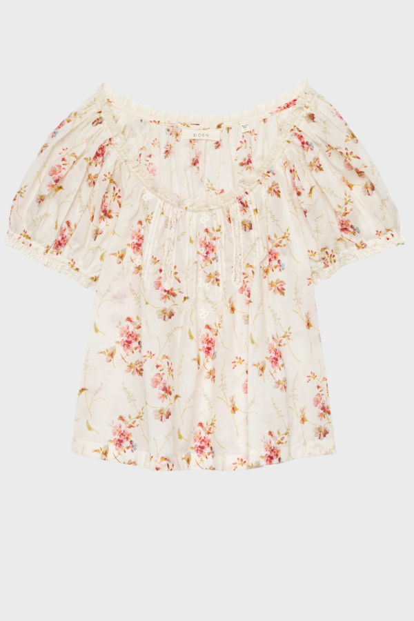 DÔEN Frederica Top - Blanc Prairie Rose