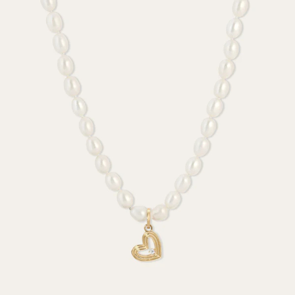 Adina Reyter Groovy Large Diamond Heart Charm