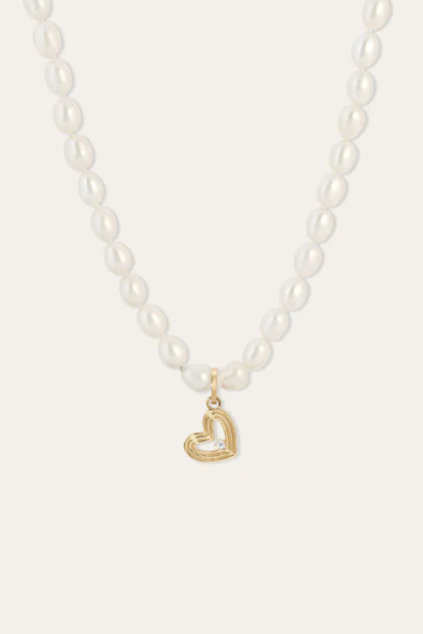 Adina Reyter Groovy Large Diamond Heart Charm