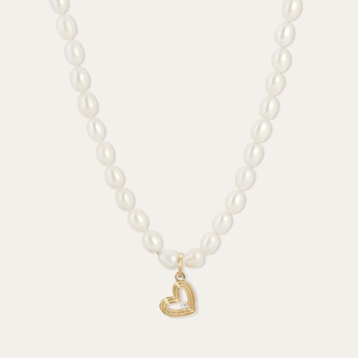 Adina Reyter Groovy Large Diamond Heart Charm - Image 1 of 4